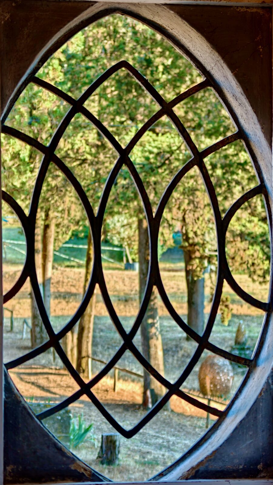 Stained glass window detail